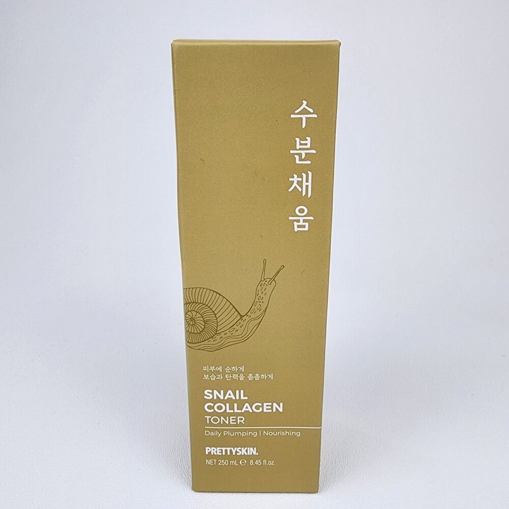 PrettySkin Snail Collagen Toner NEW 250ml Korean Skincare Hydrating Facial Toner